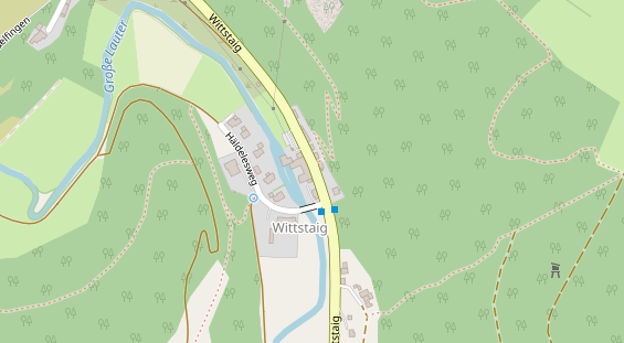 Restaurant auf Karte