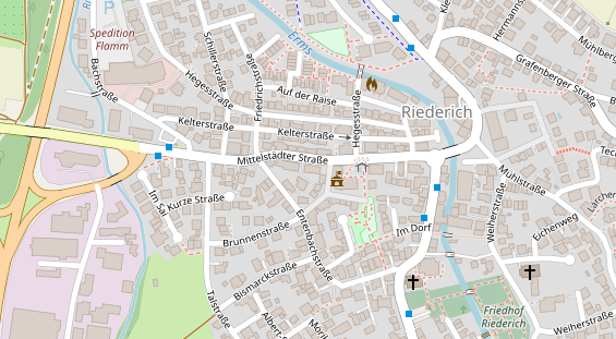 Restaurant auf Karte