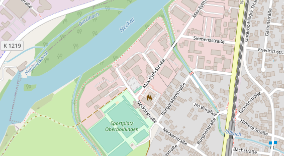 Restaurant auf Karte