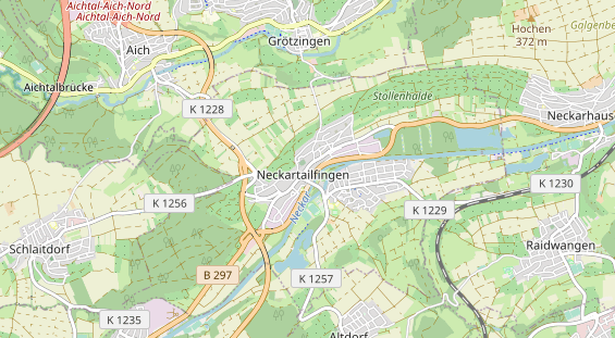 Restaurant auf Karte