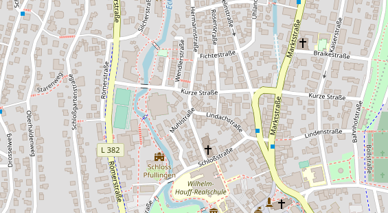 Restaurant auf Karte