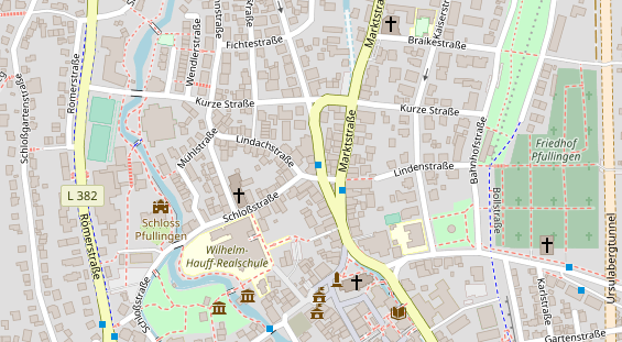 Restaurant auf Karte