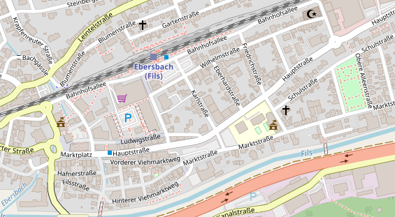 Restaurant auf Karte