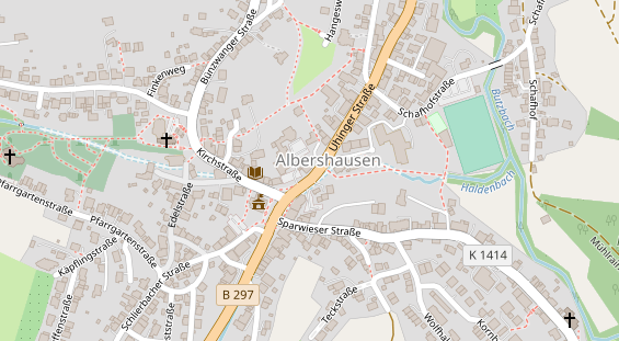 Restaurant auf Karte