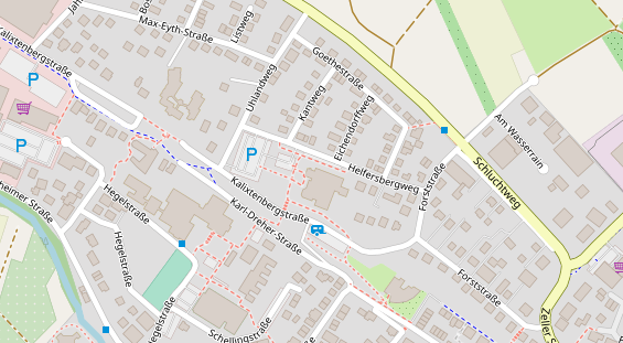 Restaurant auf Karte