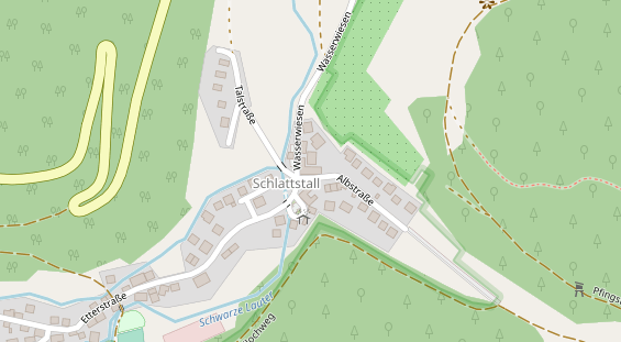 Restaurant auf Karte