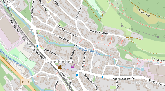 Restaurant auf Karte