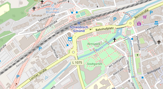 Restaurant auf Karte