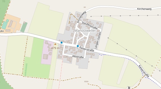 Restaurant auf Karte