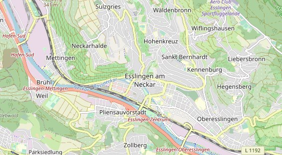 Restaurant auf Karte