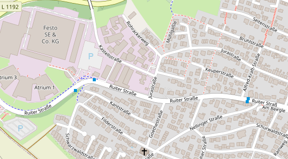 Restaurant auf Karte