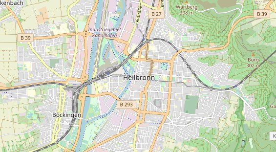 Restaurant auf Karte