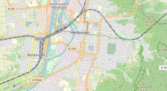 Restaurant auf Karte