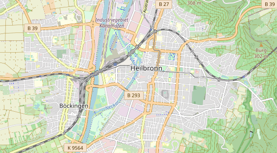 Restaurant auf Karte