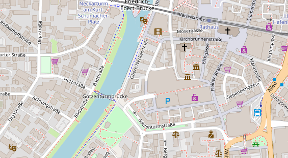 Restaurant auf Karte