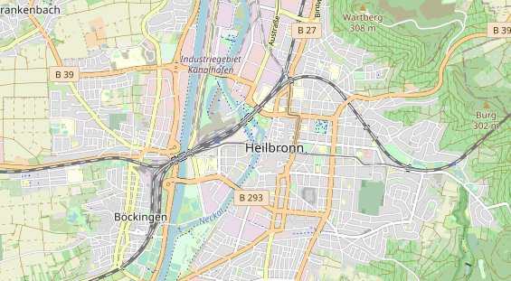 Restaurant auf Karte