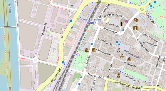 Restaurant auf Karte