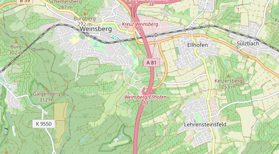 Restaurant auf Karte