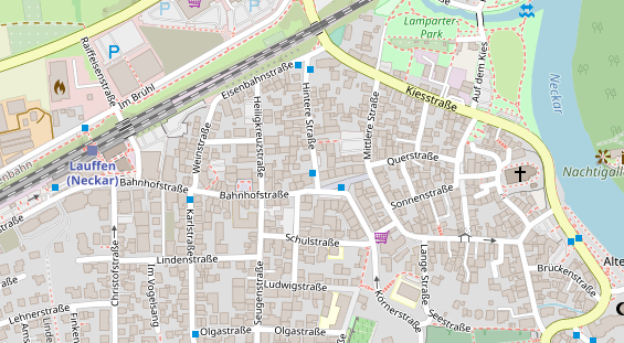 Restaurant auf Karte