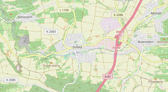 Restaurant auf Karte