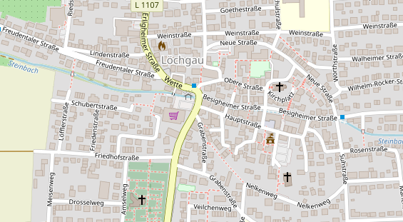 Restaurant auf Karte