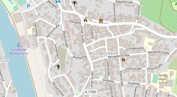 Restaurant auf Karte