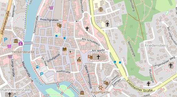 Restaurant auf Karte