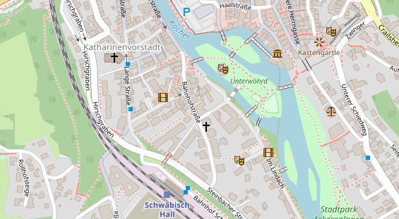 Restaurant auf Karte