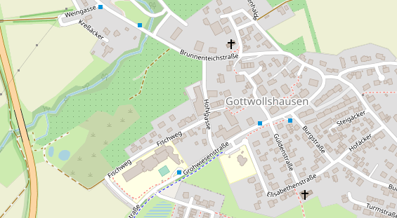 Restaurant auf Karte