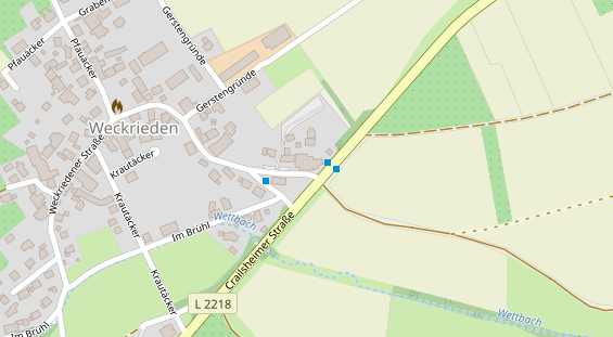 Restaurant auf Karte