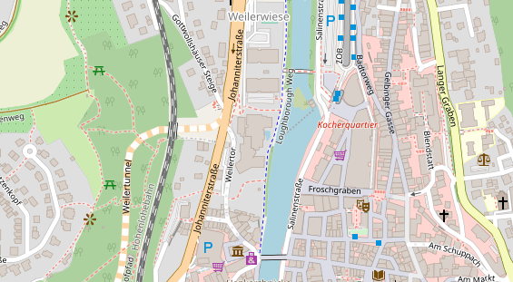 Restaurant auf Karte