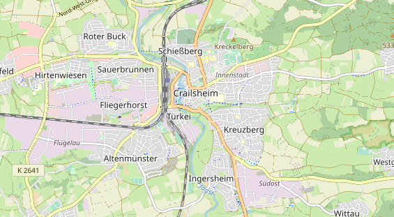 Restaurant auf Karte