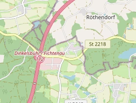 Restaurant auf Karte