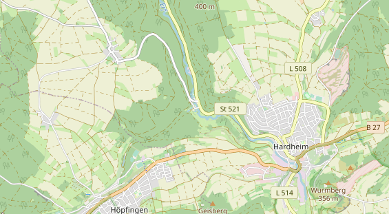 Restaurant auf Karte