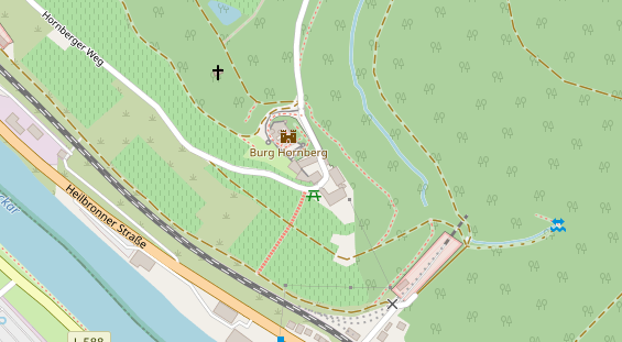 Restaurant auf Karte