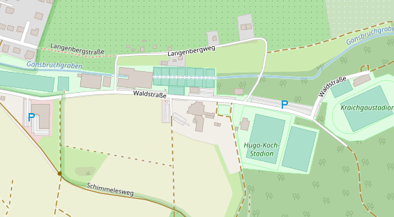 Restaurant auf Karte