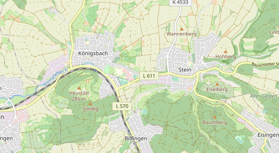 Restaurant auf Karte