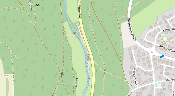 Restaurant auf Karte