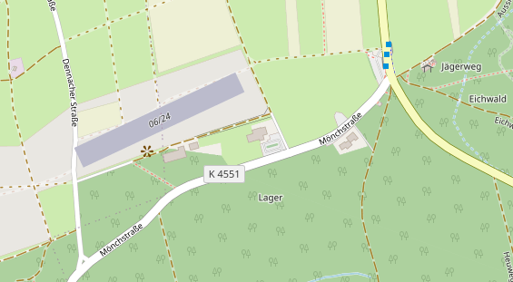 Restaurant auf Karte