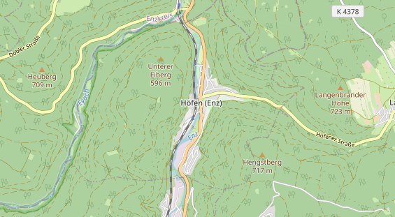 Restaurant auf Karte