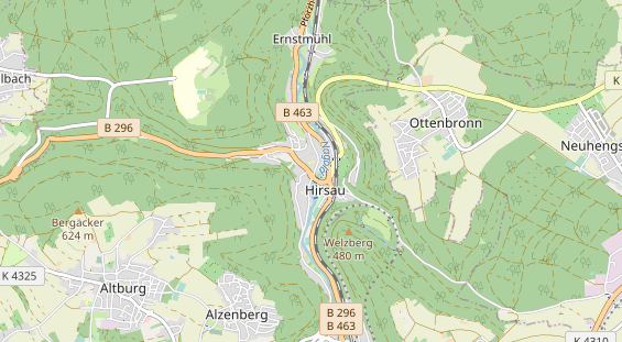 Restaurant auf Karte