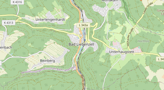 Restaurant auf Karte