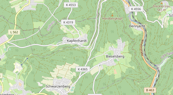 Restaurant auf Karte