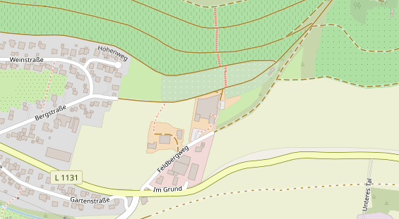 Restaurant auf Karte