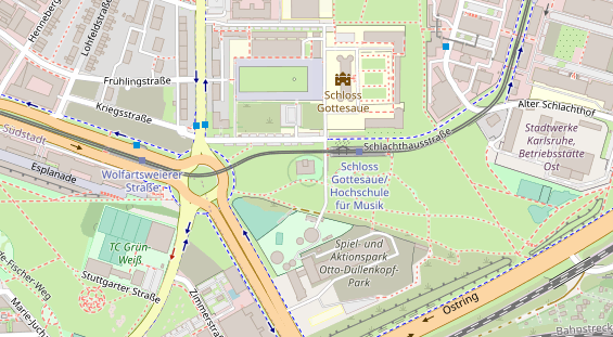 Restaurant auf Karte