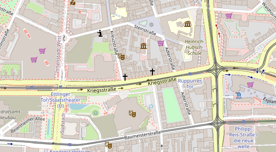 Restaurant auf Karte