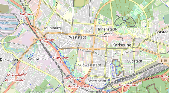 Restaurant auf Karte