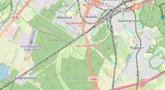 Restaurant auf Karte