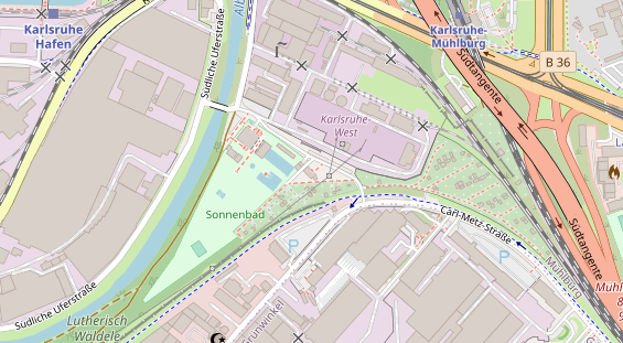 Restaurant auf Karte