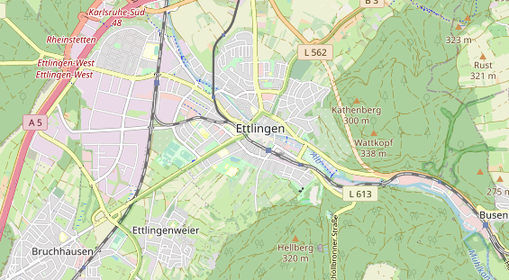 Restaurant auf Karte